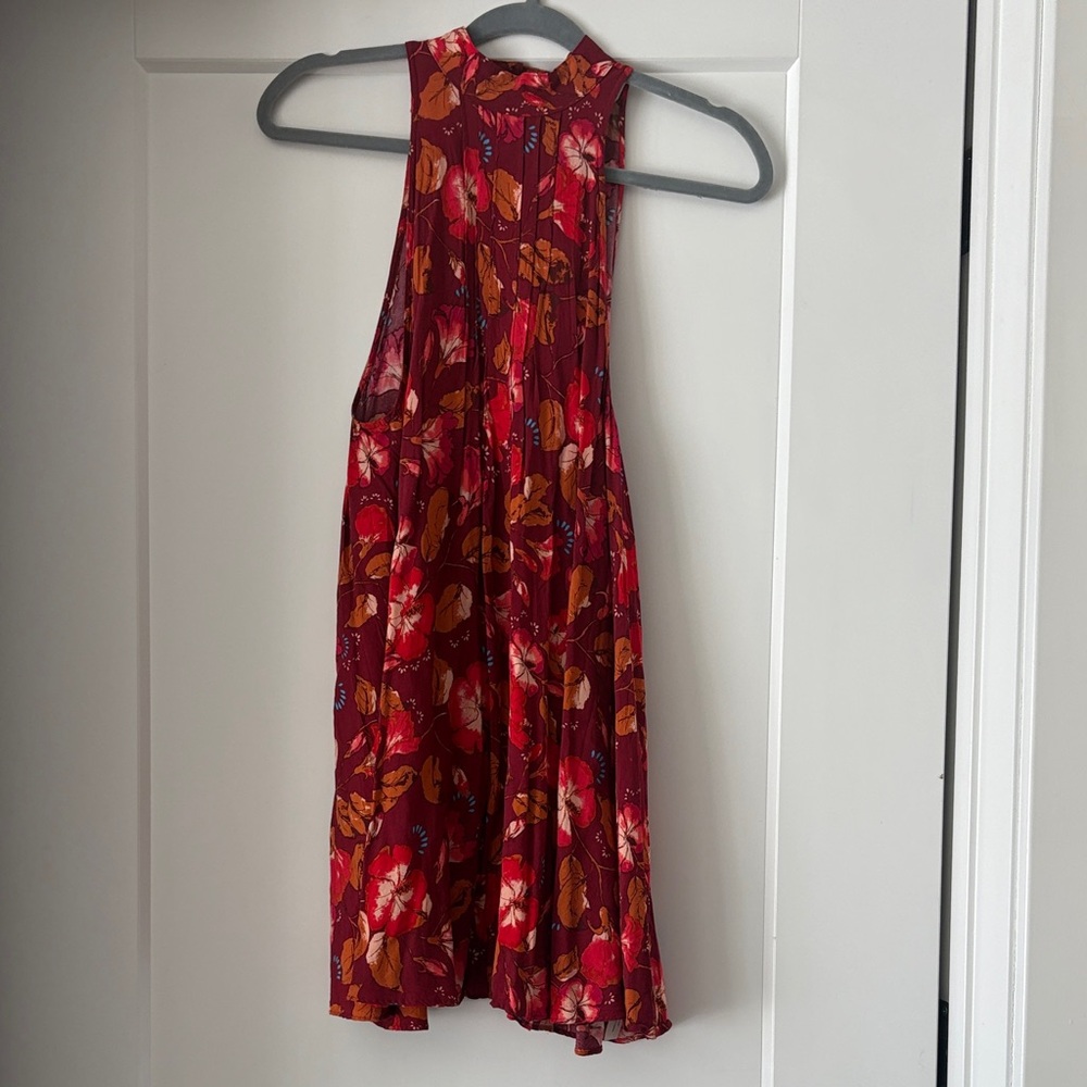 FREE PEOPLE Intimately Beaux mock neck slip mini dress